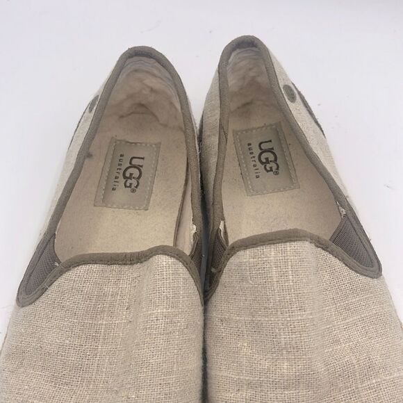 UGG women’s Delizah natural canvas slip on loafer size 6 - Picture 2 of 8
